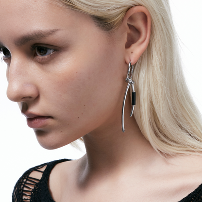 Twisted Knot Hinged Earrings