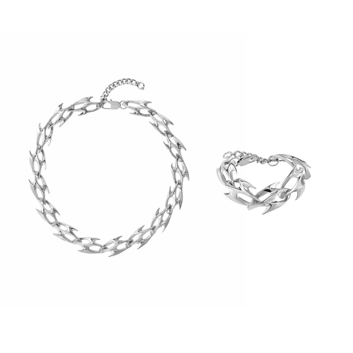 Snake Bone Chain Bundle（Necklace + Bracelet）