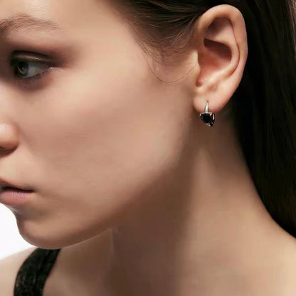 Endless Love Heart Hoop Earrings