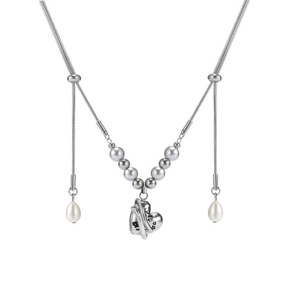 Graffiti Heart Pull-Out Necklace