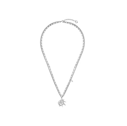 Prismatic Double-Layer Pendant Necklace