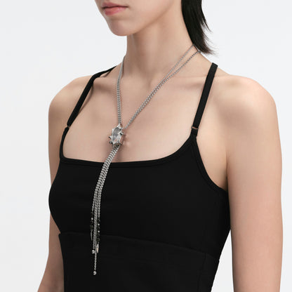 Flowing Light Double-Layer Slider Necklace