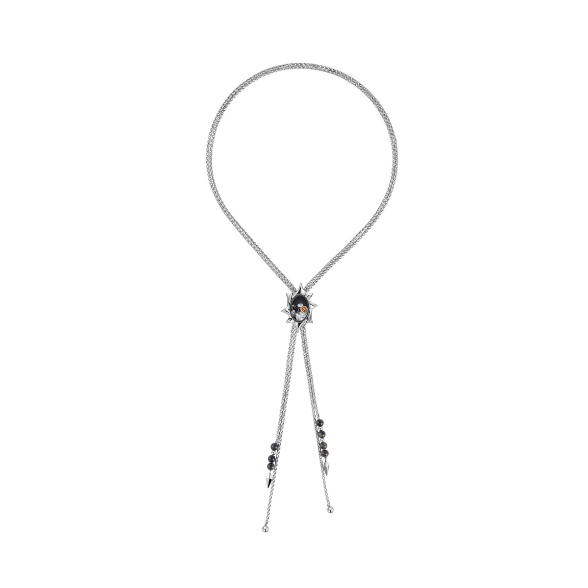 Flowing Light Double-Layer Slider Necklace