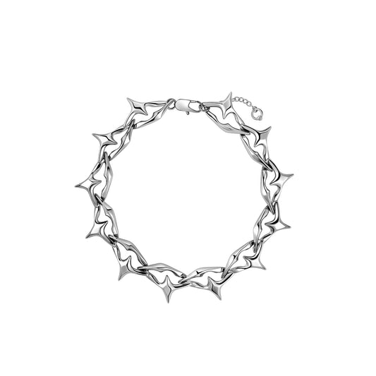 Diamond Prism Spike Necklace