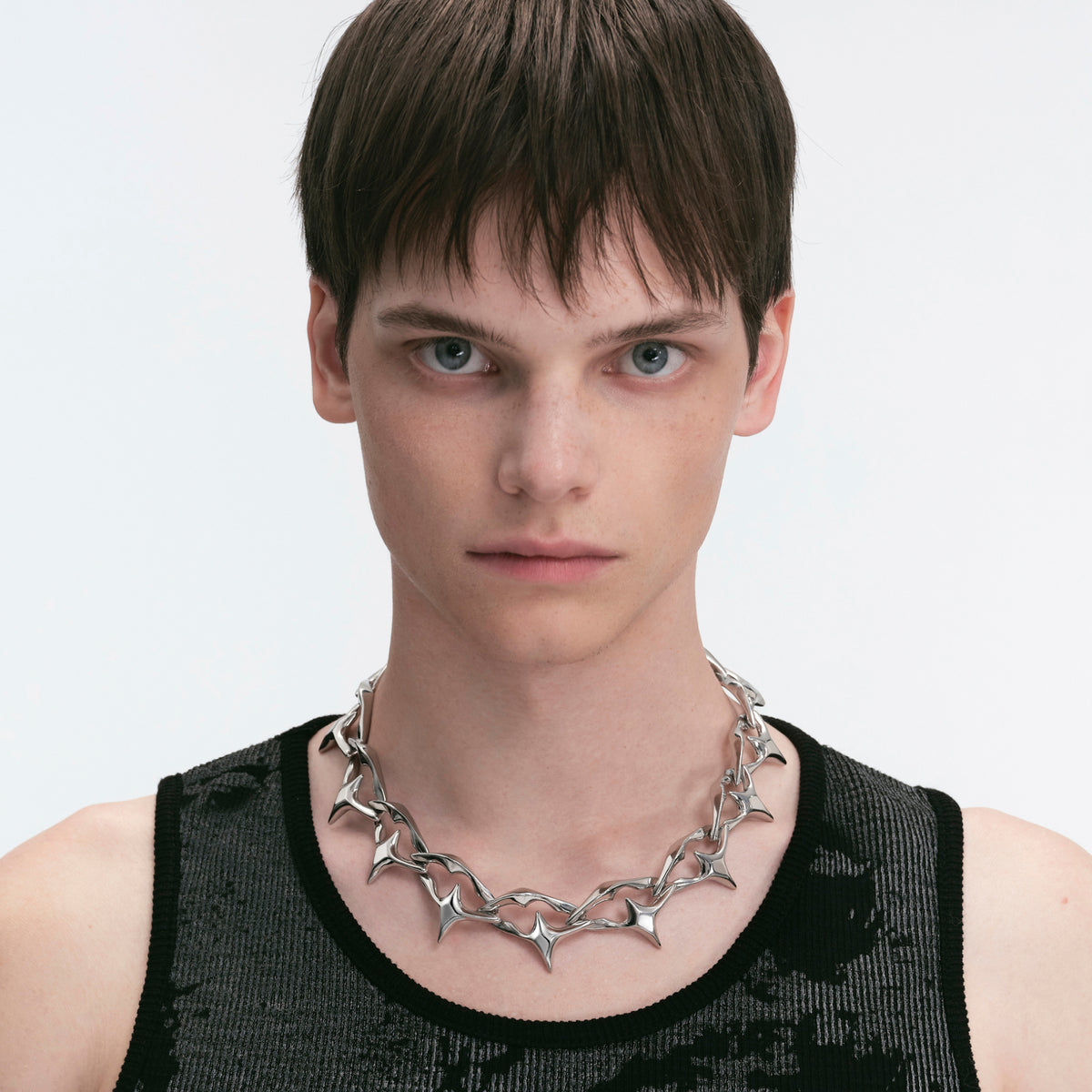 Diamond Prism Spike Necklace