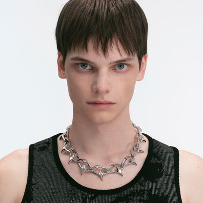 Diamond Prism Spike Necklace
