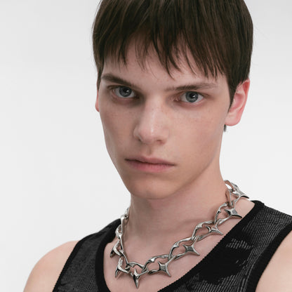 Diamond Prism Spike Necklace
