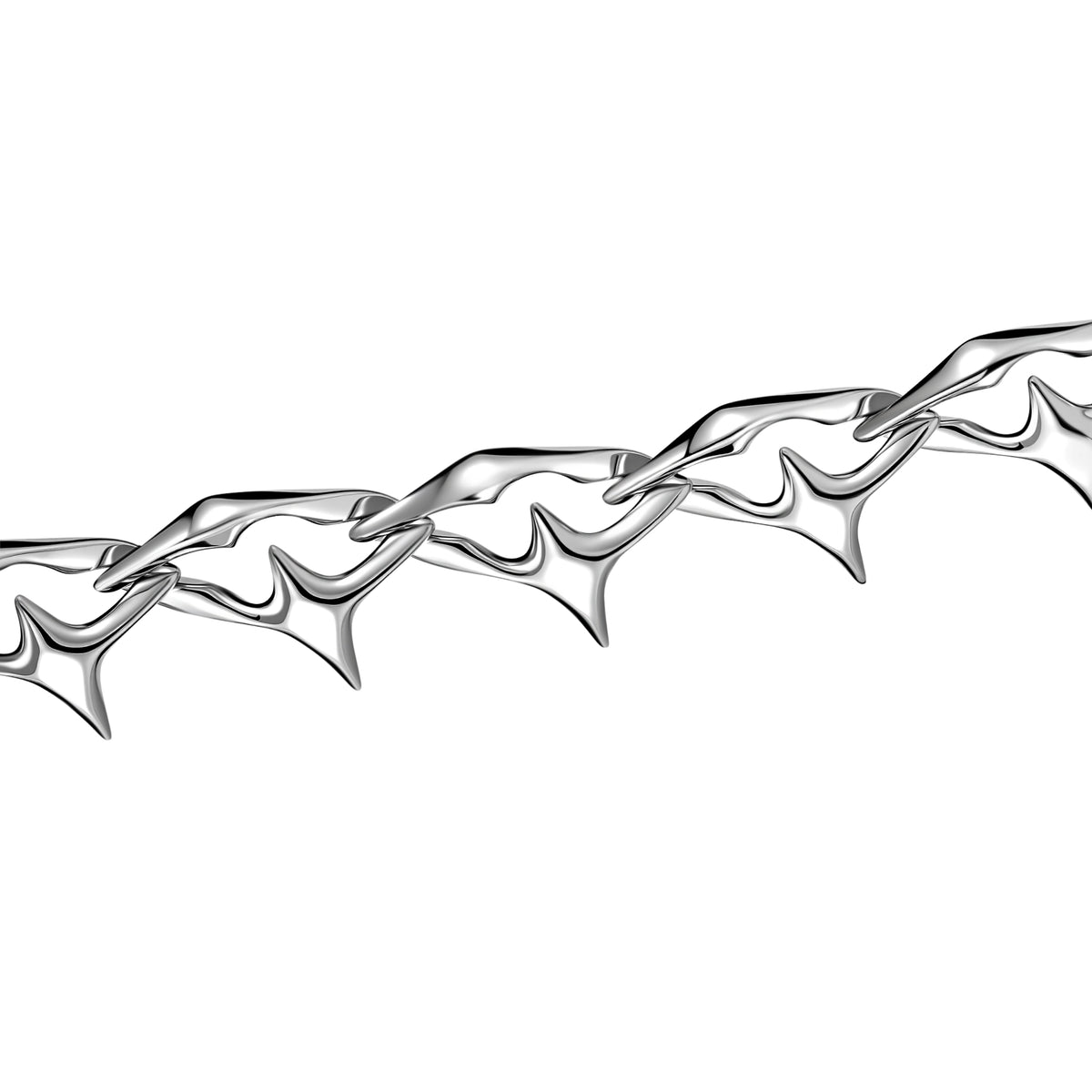 Diamond Prism Spike Necklace