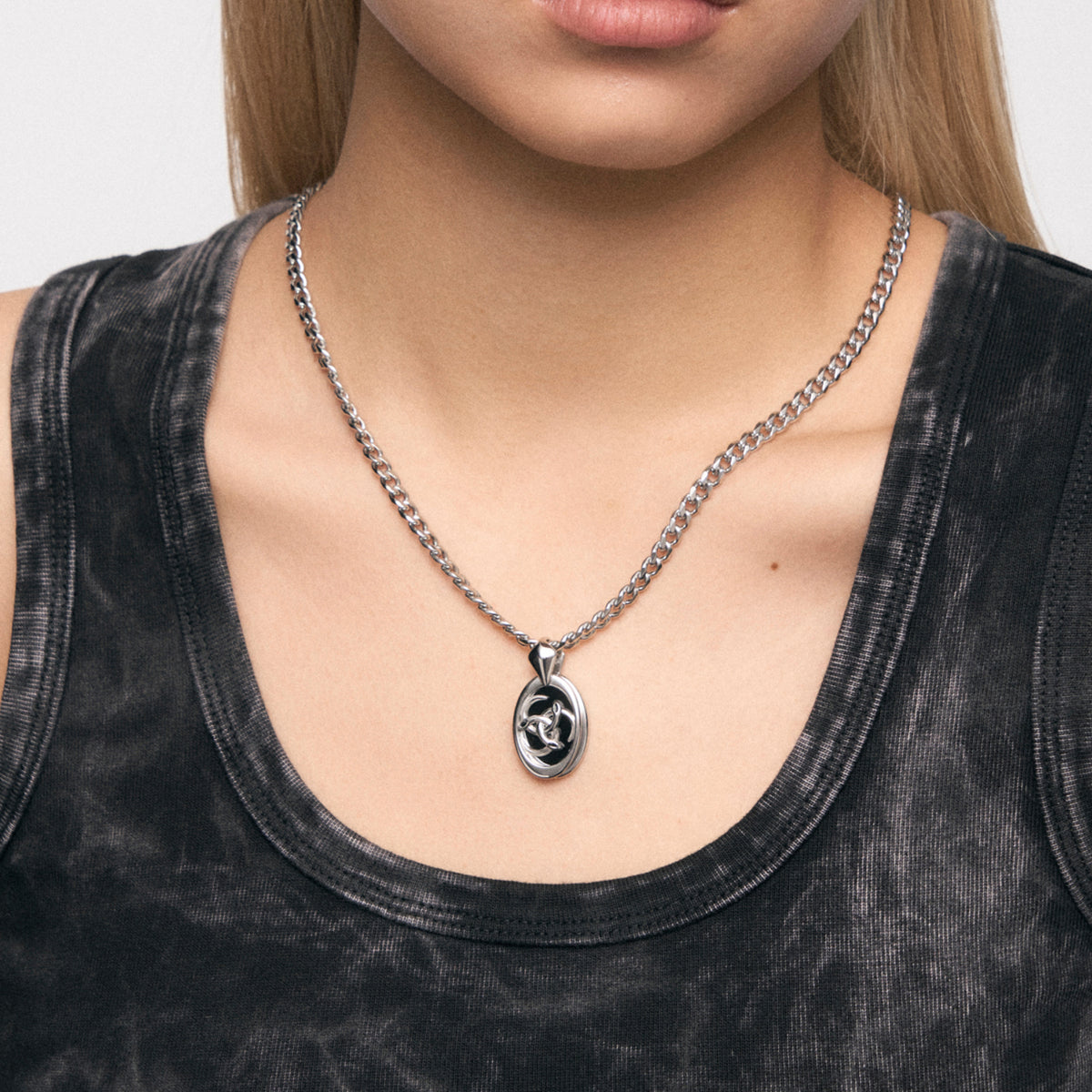 Triple Serpent Pendant Necklace