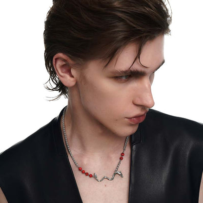 Imperial Jasper Dragon Necklace