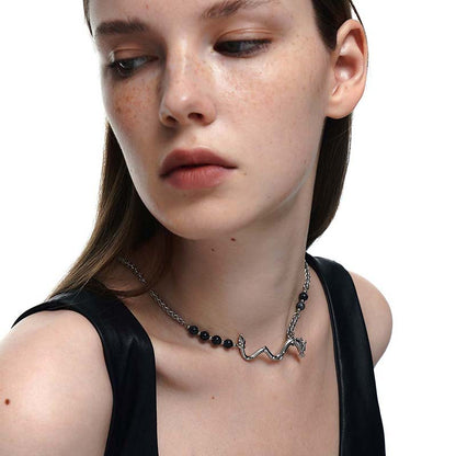 Imperial Jasper Dragon Necklace