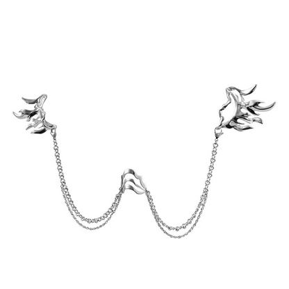 Dragon Tattoo Adjustable Flame Pattern Ear Hanger/Face jewelry