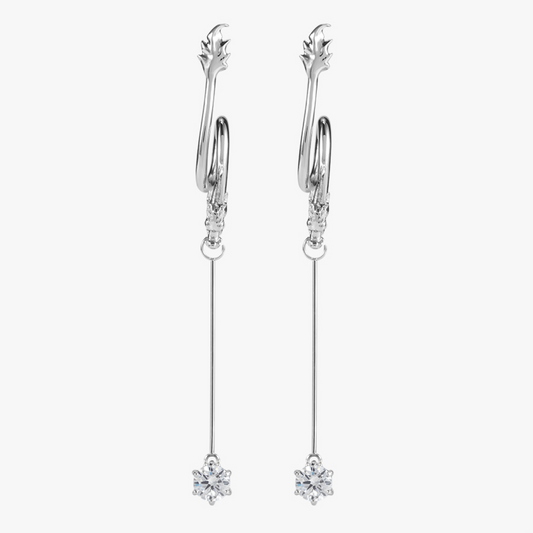 Dragon Pearl Pendant Earrings