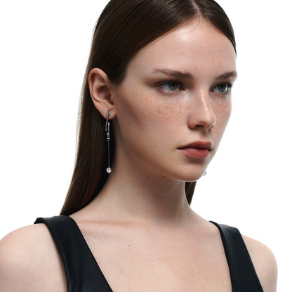 Dragon Pearl Pendant Earrings