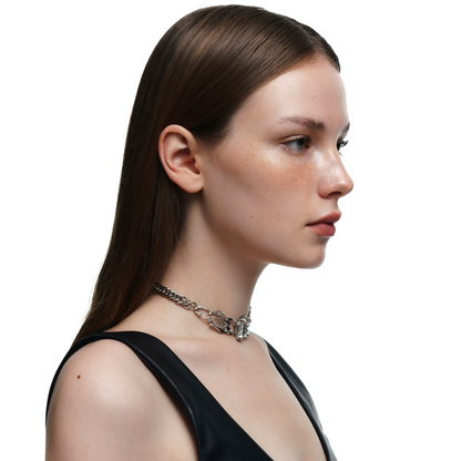 B Hours Rhinestone Necklace