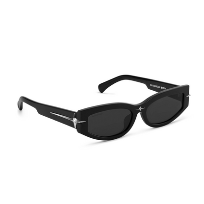 Cat-Eye Starburst Sunglasses (Black)