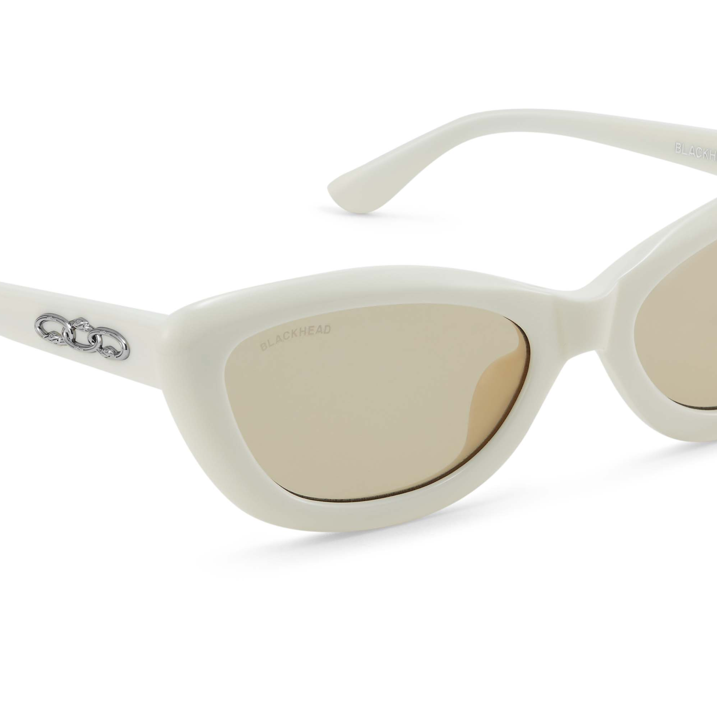 Cat-Eye Vintage Style Sunglasses (White) – Blackheadshop