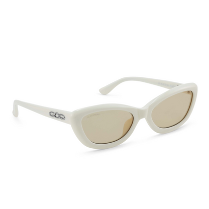 Cat-Eye Vintage Style Sunglasses (White)