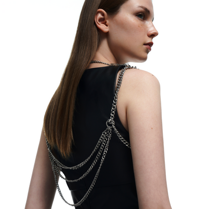 Crystal Decorated Choker & Body Chain