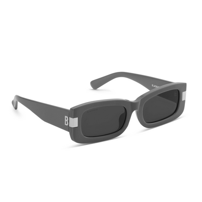 Narrow Frame B Square Sunglasses (Dark Grey)