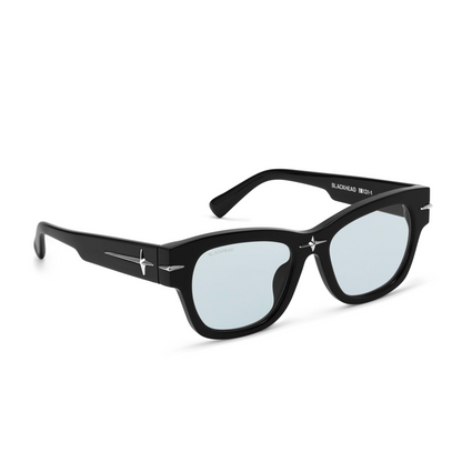 Square Frame Starburst Sunglasses (Blue)