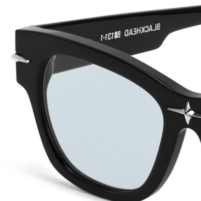 Square Frame Starburst Sunglasses (Blue)