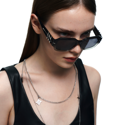 Starburst Decorated Double-Layer Glasses Chain