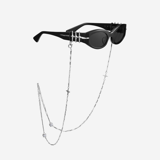 Starburst Rhinestone Decorated Glasses Chain