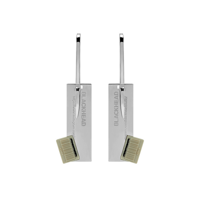 Tag Pendant Clasp Earrings