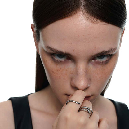 3D Dragon Double Finger Ring