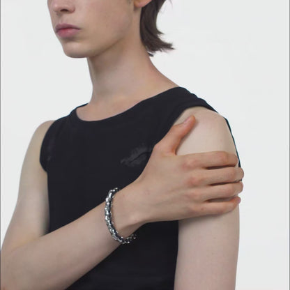 Starburst Braided Leather Bracelet