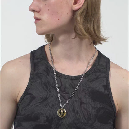 Hand Drum Sweater Necklace