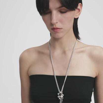 Flowing Light Double-Layer Slider Necklace