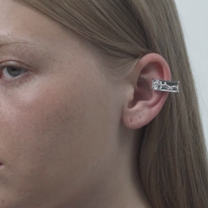 The X-Files Three-Dimensional Rose Decoration Non-piercing Earring Clip (Single)