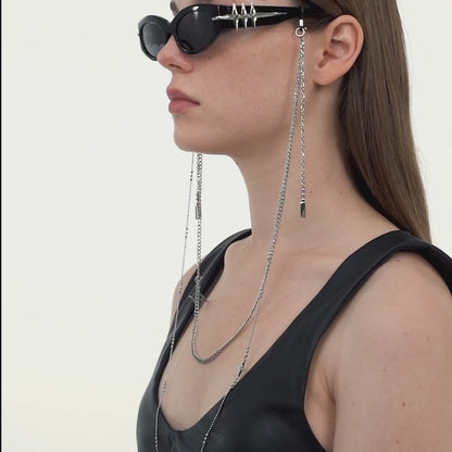 Starburst Decorated Double-Layer Glasses Chain