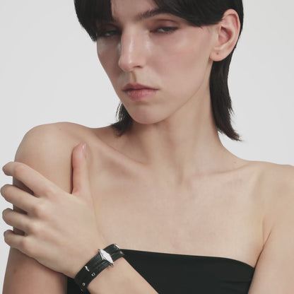 Diamond Prism Leather Bracelet