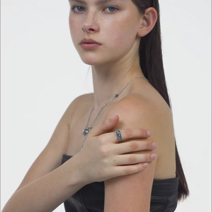 Planet Calling Orbiting Star Necklace