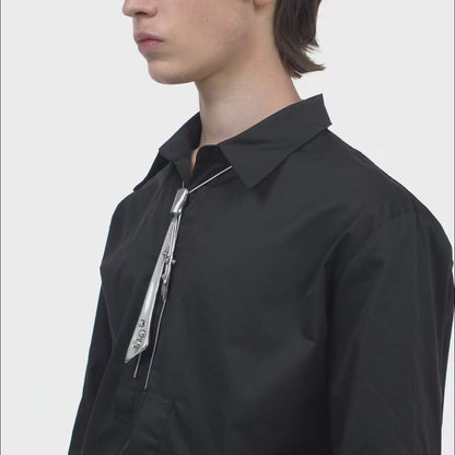 Devil Tie Adjustable Metal Necklace