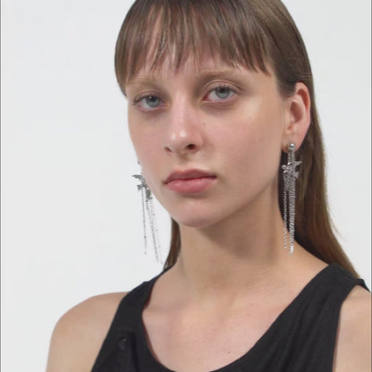 Peace Dove Tassel Earrings