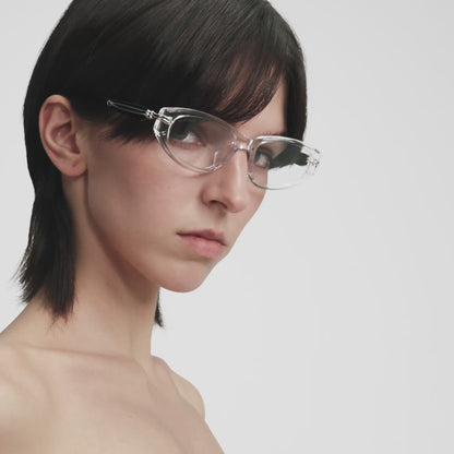 Slim Square Skeleton Sunglasses – Clear Photochromic