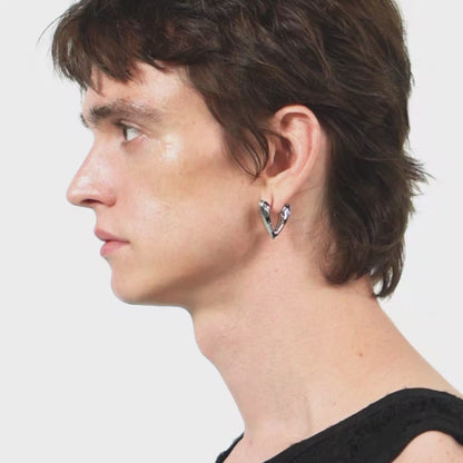 Punk Moth Pattern Earrings