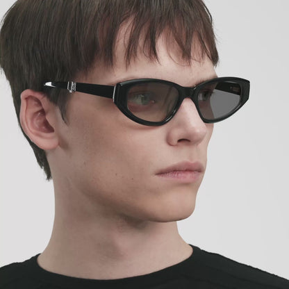 Slim Square Folding Sunglasses – Grey Photochromic