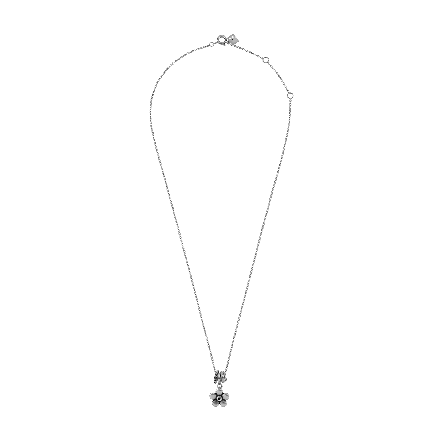 S925 Punk Floral Necklace