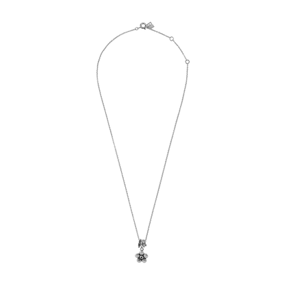 S925 Punk Floral Necklace