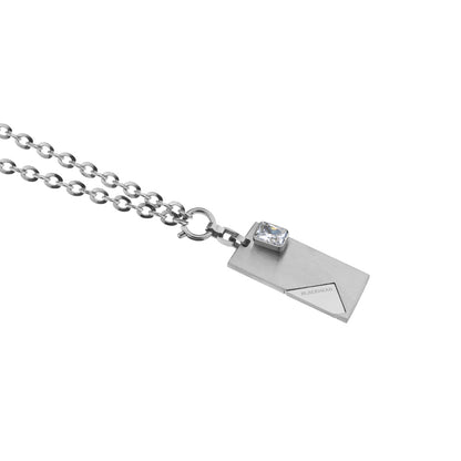 De Profundis Love Letter Charm Chain Necklace