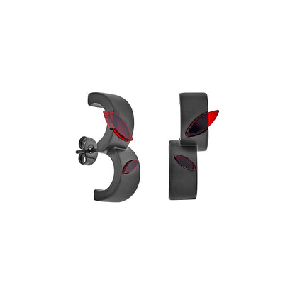 Killer Bunny Red Rabbit Eye Shape Decor Stud Earrings