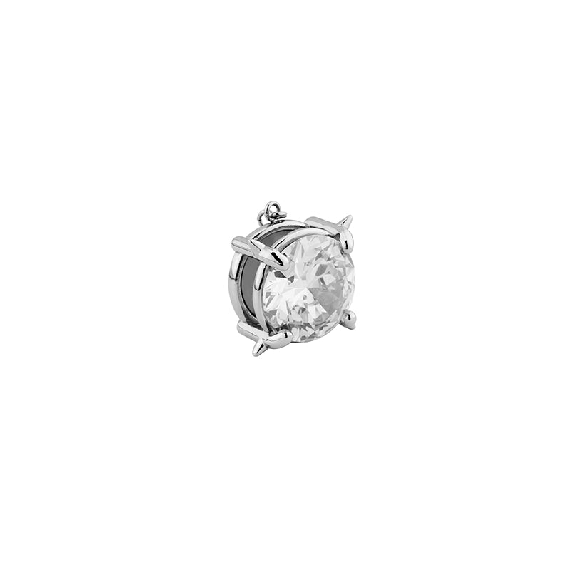 POSE Silver Crystal Chain Necklace