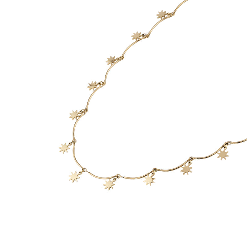 Georgium Sidus Star Beads Shape Necklace