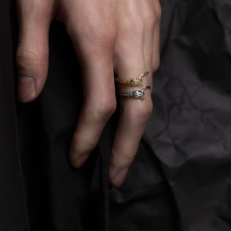 Shan Hai Jing Snake Ring – Blackheadshop
