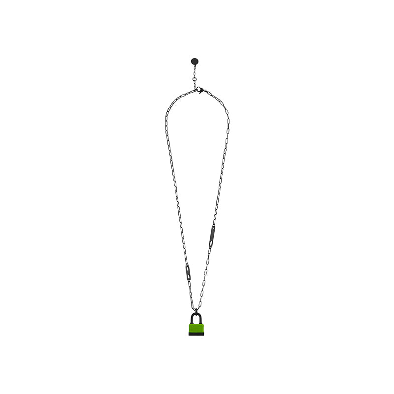 Hardware PlayStation Lock Pendant Long Chain Necklace